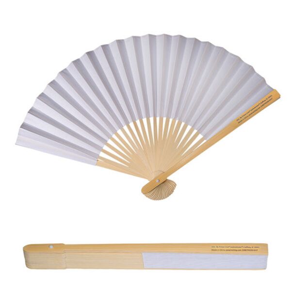 Bamboo Folding Handheld Fan Thumbnail