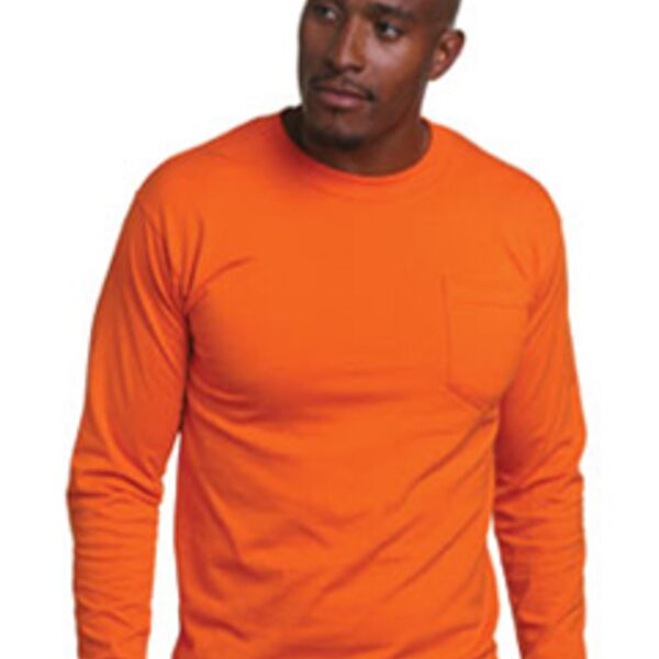 Adult USA Made Long-Sleeve T-Shirt with Pocket Thumbnail